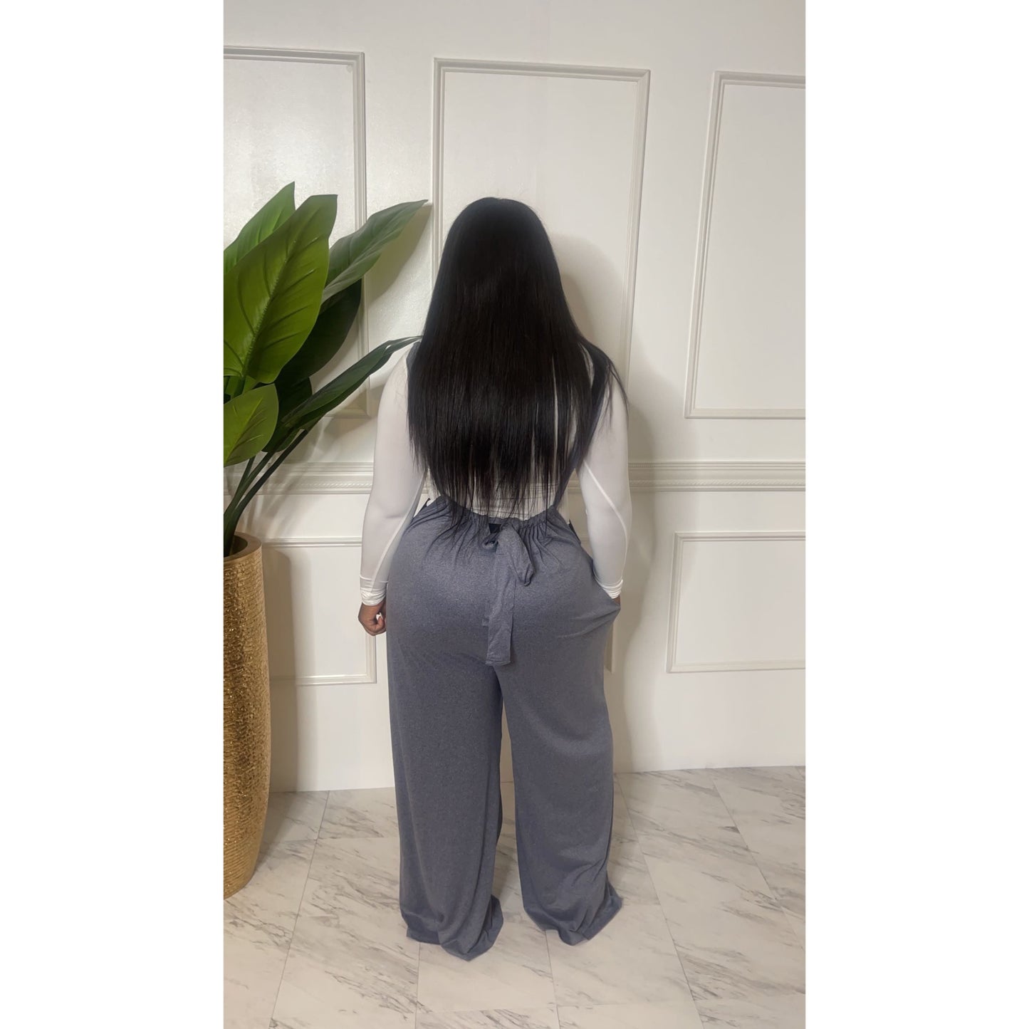 Oversized Denim blue jumpsuit