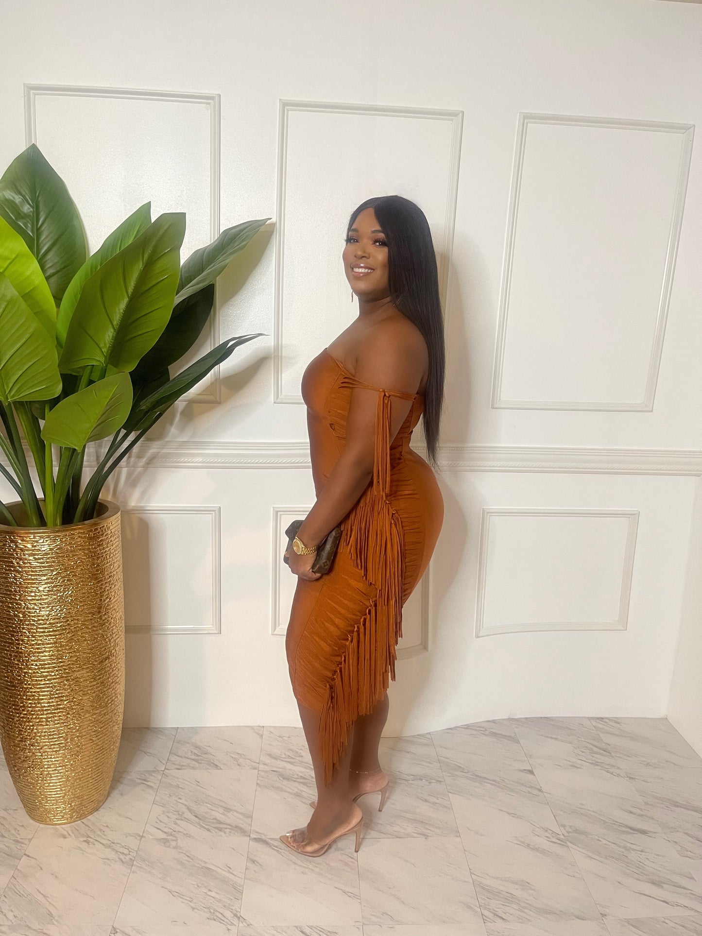 Fringe Tube Dress