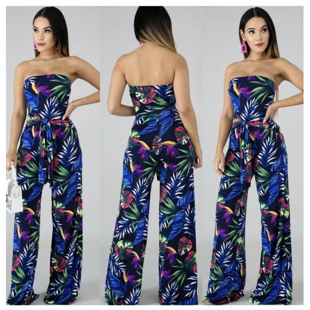 Floral wide leg Jumpsuit