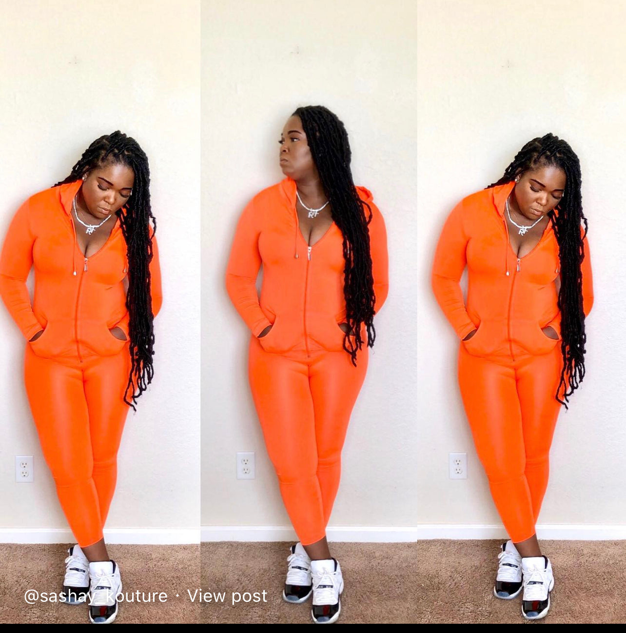 Blue tracksuit with hoodie