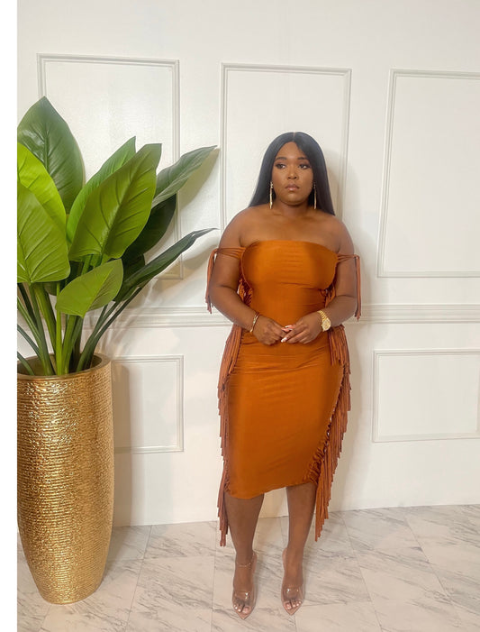 Fringe Tube Dress