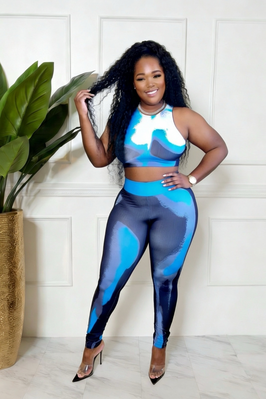 Body print legging set