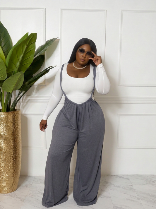 Oversized Denim blue jumpsuit