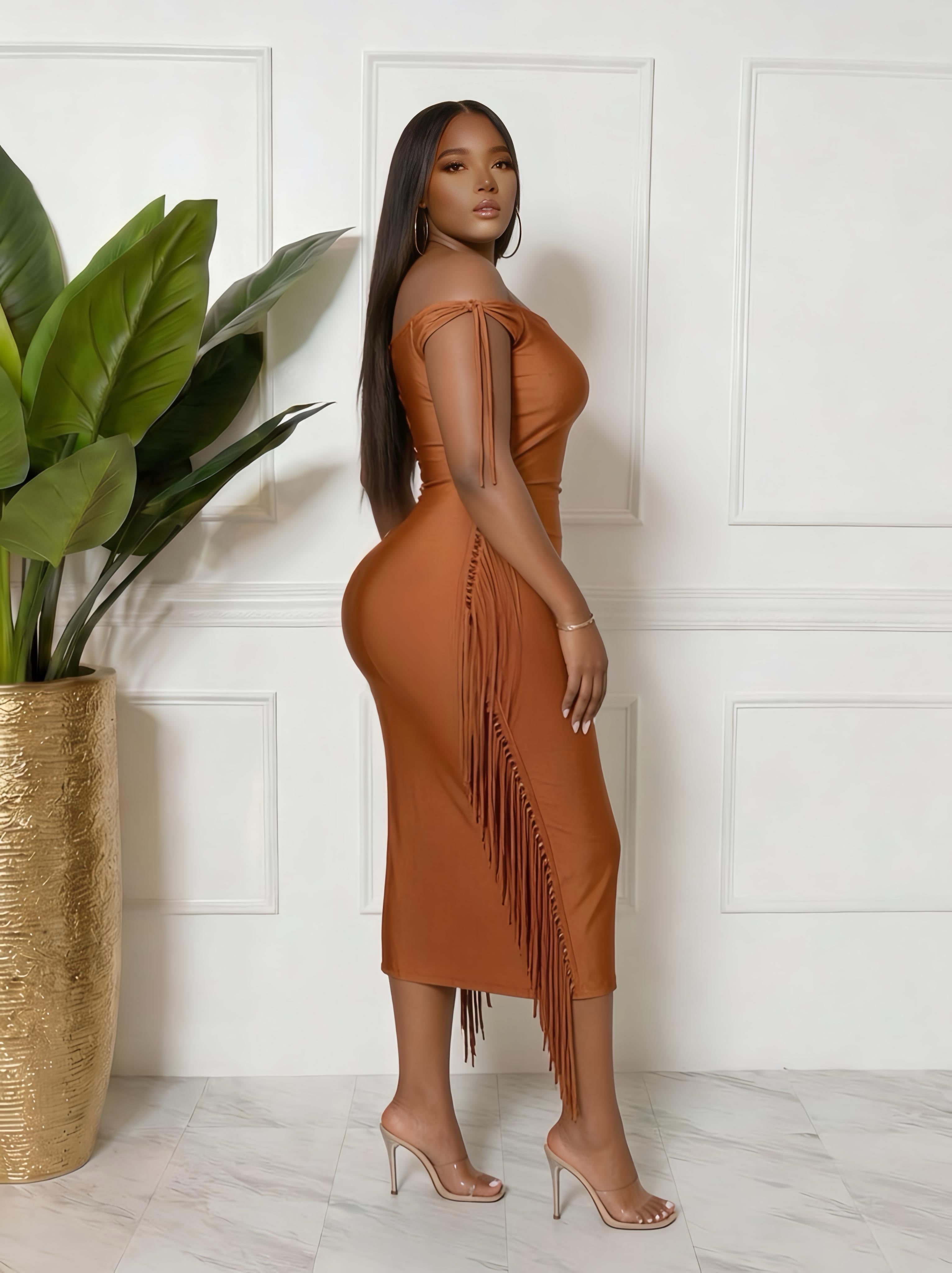 Fringe Tube Dress