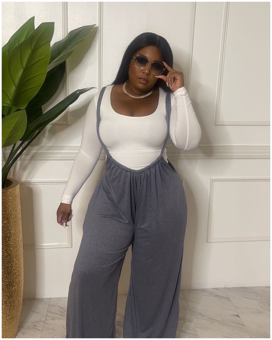 Oversized Denim blue jumpsuit