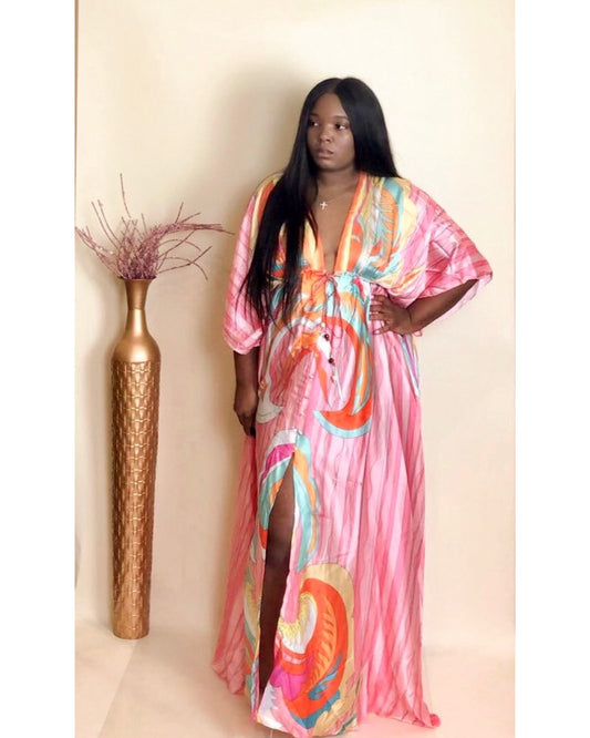 Queen B Maxi dress/Kimono