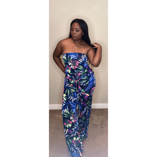 Floral wide leg Jumpsuit